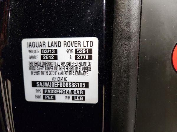 2013 JAGUAR XF