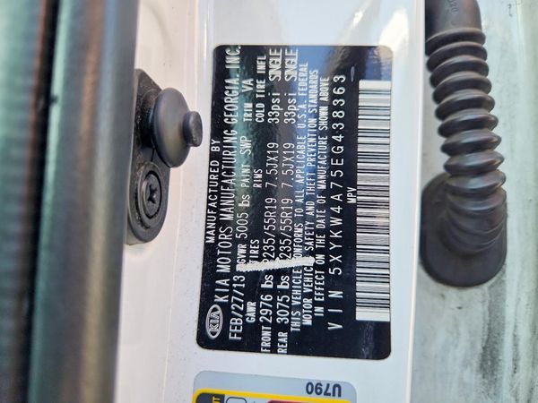 2014 KIA SORENTO — VINS