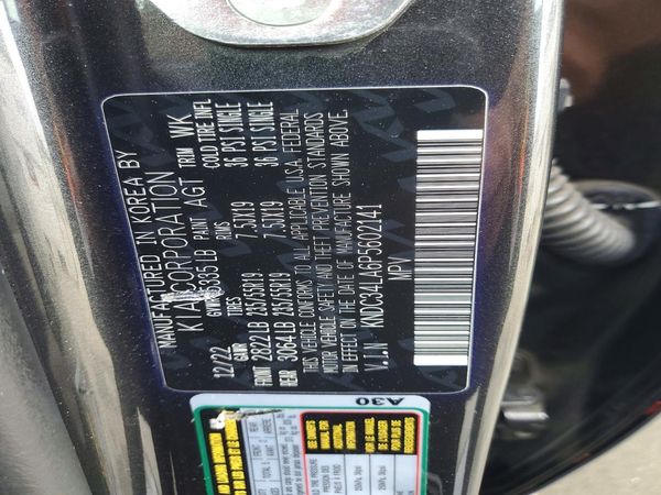 2023 KIA EV6 Light, Wind — VINS