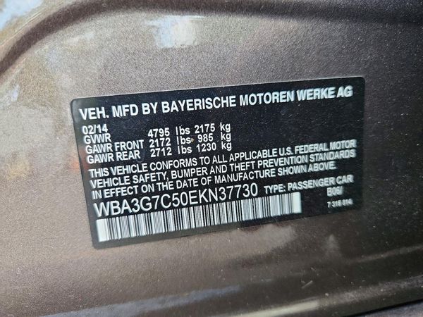 2014 BMW 328 xDrive — VINS