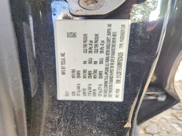 2021 TESLA MODEL 3 — VINS
