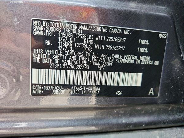 2024 TOYOTA RAV4 XLE — VINS