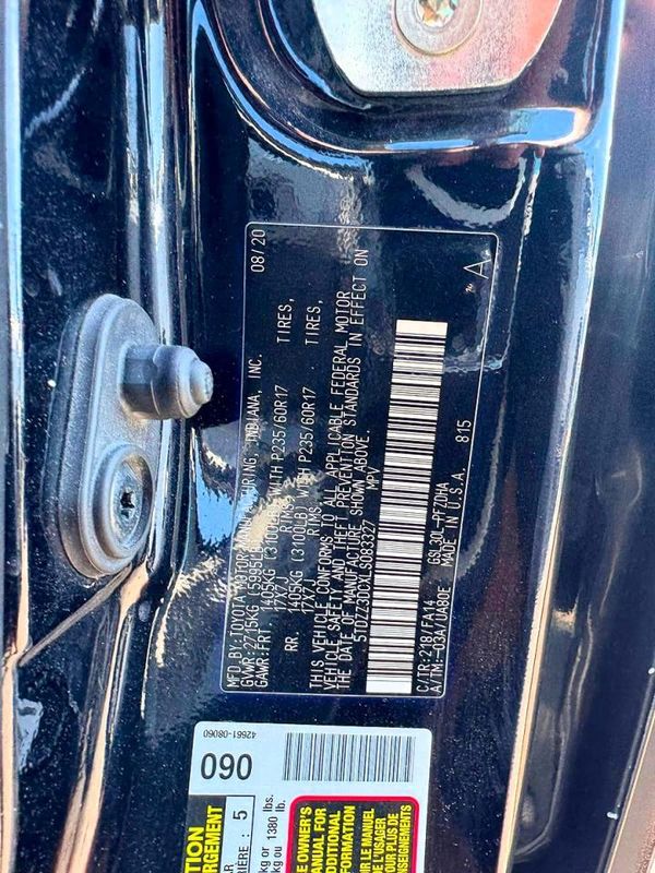 2020 TOYOTA SIENNA