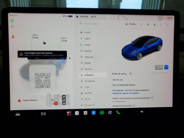 2022 TESLA MODEL 3 — ODOM