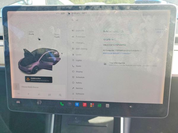 2019 TESLA MODEL 3 — ODOM