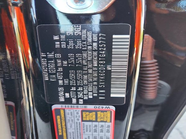 2026 KIA SPORTAGE — VINS
