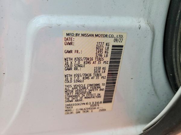 2023 NISSAN FRONTIER Crew Cab