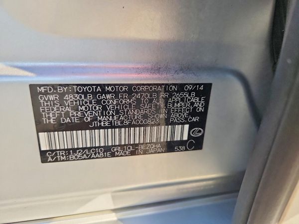 2015 LEXUS GS 350 — VINS