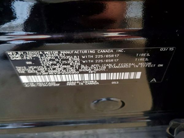 2015 TOYOTA RAV4 XLE (M Grade) — VINS
