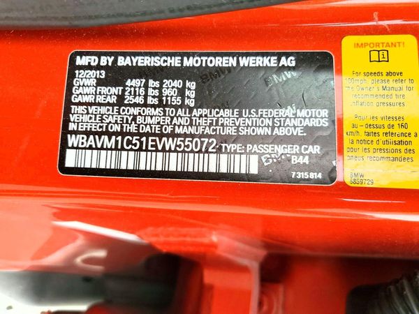 2014 BMW X1 sDrive 28i — VINS