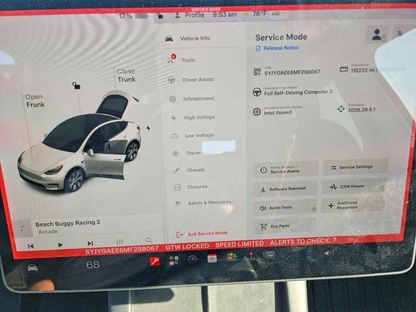 2021 TESLA MODEL Y — ODOM