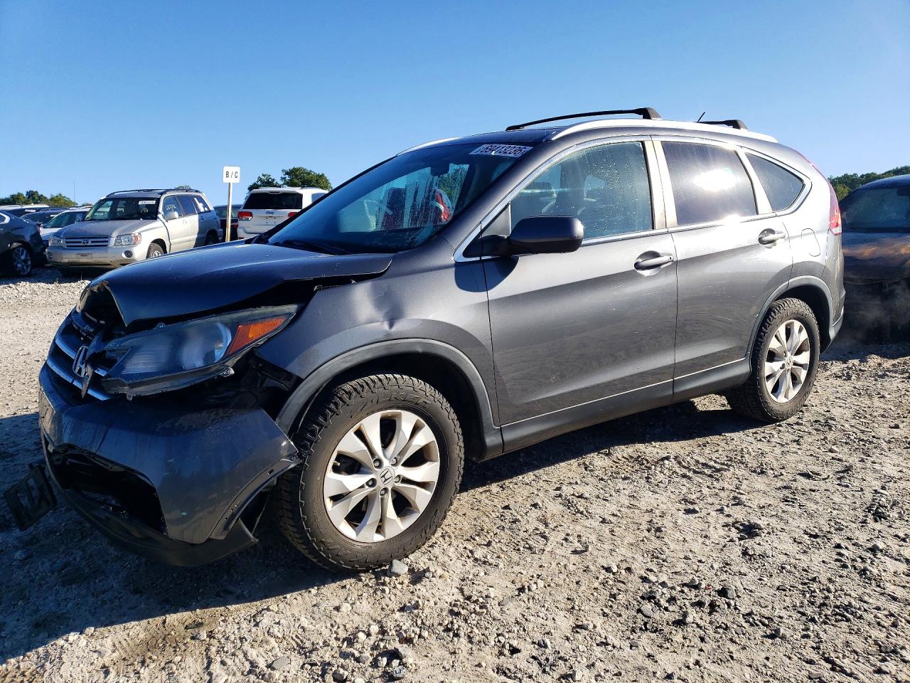 2013 HONDA CRV EX-L — Front 3/4