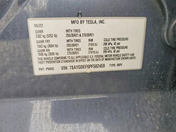 2023 TESLA MODEL Y — VINS