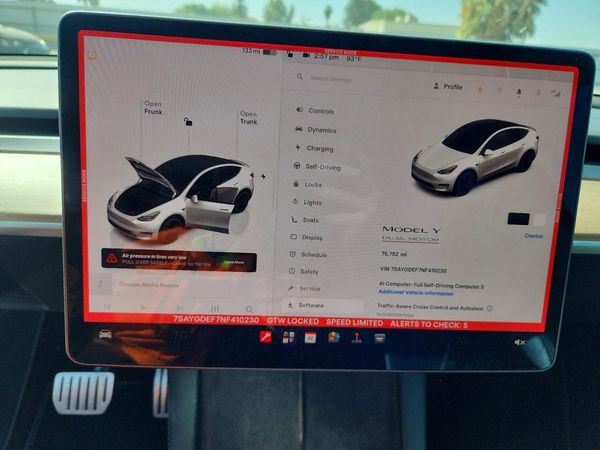 2022 TESLA MODEL Y — ODOM
