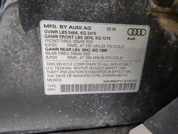 2018 AUDI Q5 quattro Premium Plus
