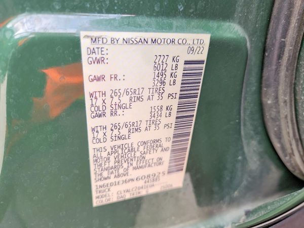 2023 NISSAN FRONTIER Crew Cab