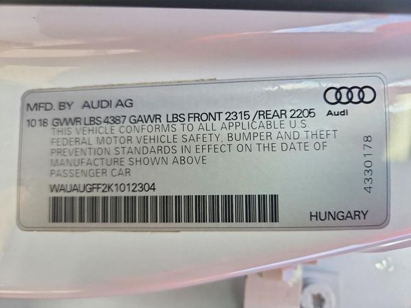 2019 AUDI A3