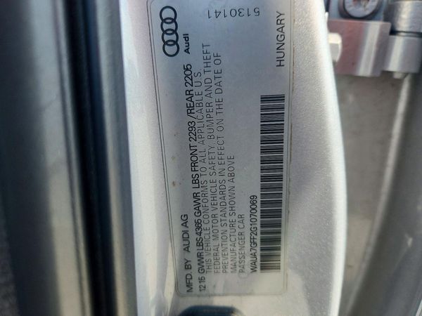2016 AUDI A3 — VINS