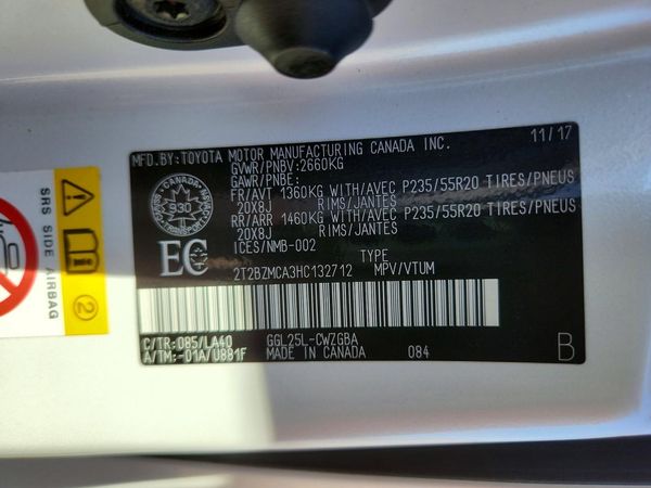 2017 LEXUS RX 350 — VINS