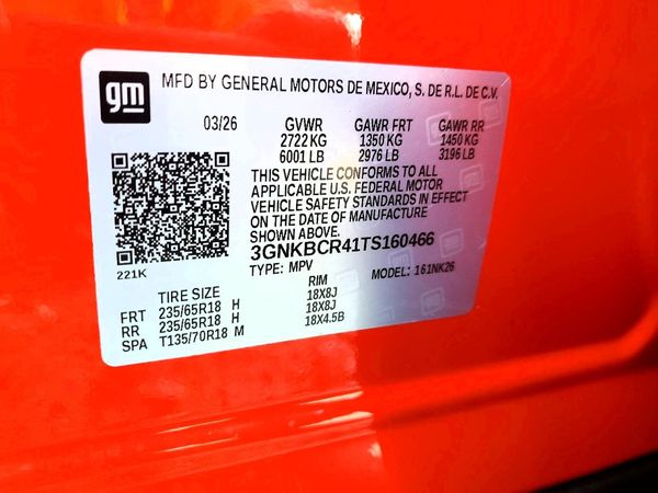 2026 CHEVROLET BLAZER 2LT — VINS