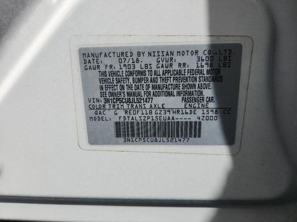 2018 NISSAN KICKS — VINS