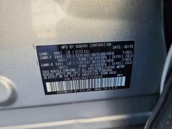 2026 SUBARU FORESTER — VINS
