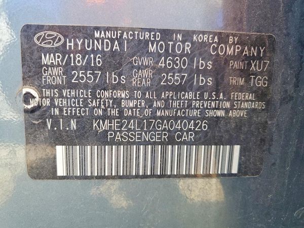 2016 HYUNDAI SONATA GL (Middle-Low)