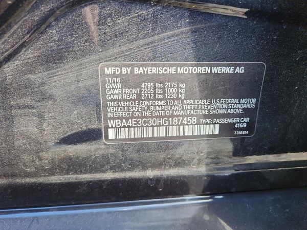 2017 BMW 440I — VINS