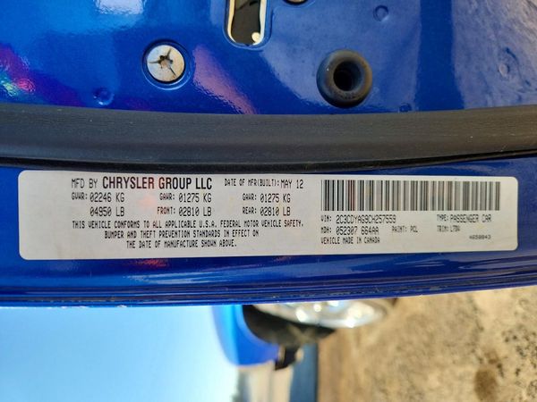 2012 DODGE CHALLENGER Base — VINS