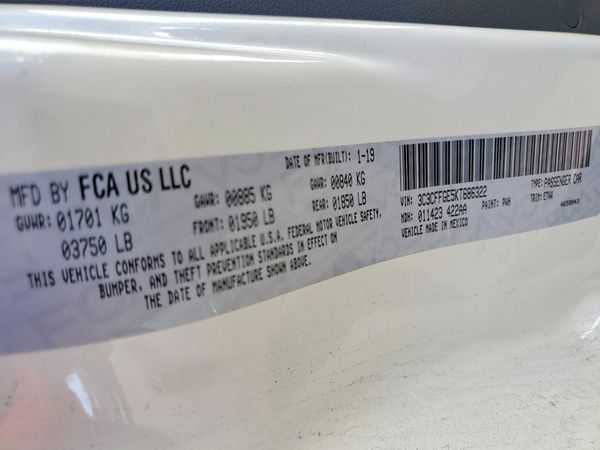 2019 FIAT 500 Battery Electric — VINS