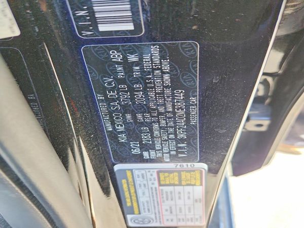 2021 KIA FORTE — VINS