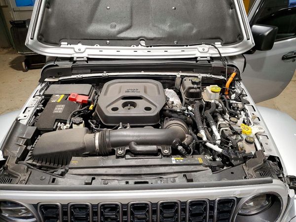2024 JEEP WRANGLER 4XE — Engine bay