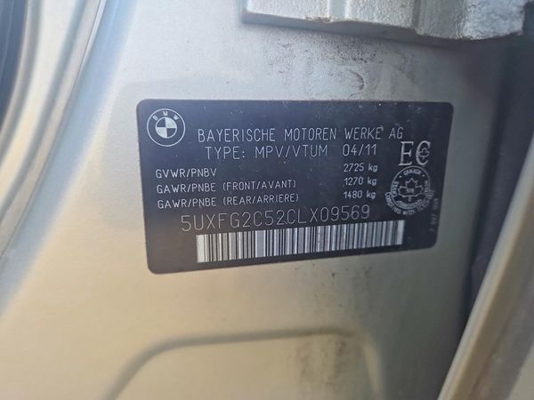 2012 BMW X6 xDrive35i — VINS