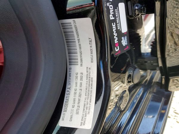 2016 MASERATI GHIBLI — VINS