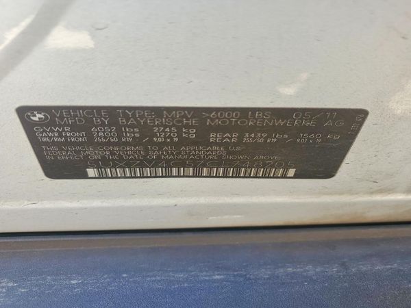 2012 BMW X5 xDrive35i — VINS