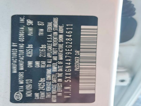 2014 KIA OPTIMA 2.4 EX STD/Premium /Tech — VINS