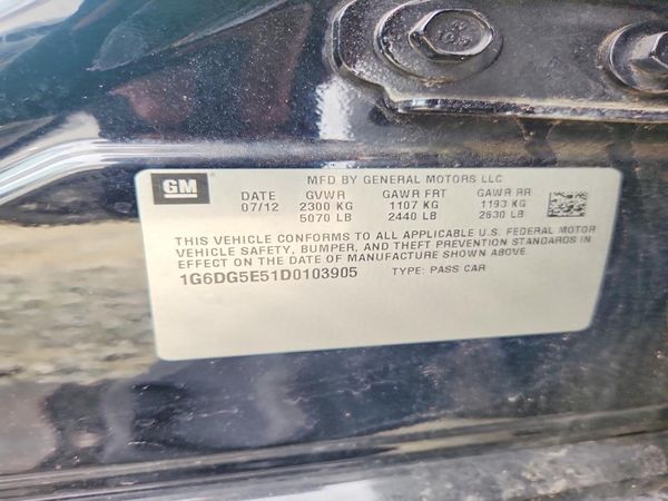 2013 CADILLAC CTS Luxury — VINS