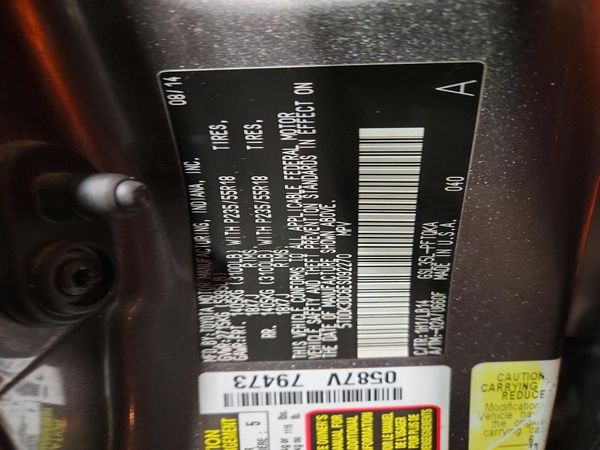 2014 TOYOTA SIENNA — VINS
