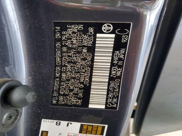 2015 TOYOTA PRIUS — VINS