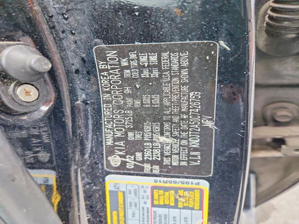 2012 KIA SOUL GL — VINS