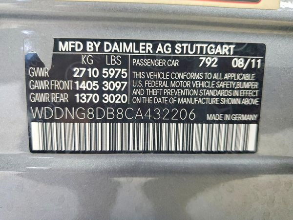 2012 MERCEDES-BENZ S S350 BLUETEC  4-MATIC — VINS