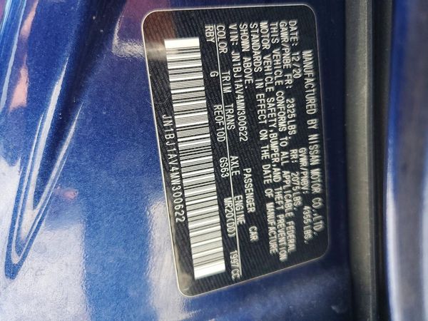 2021 NISSAN ROGUE SPORT — VINS