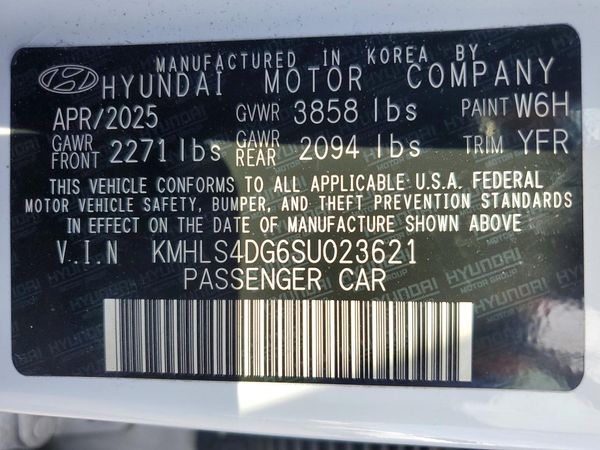 2025 HYUNDAI ELANTRA SEL Convenience — VINS