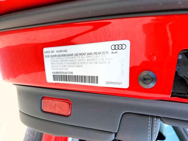 2020 AUDI A5 quattro Prestige — VINS