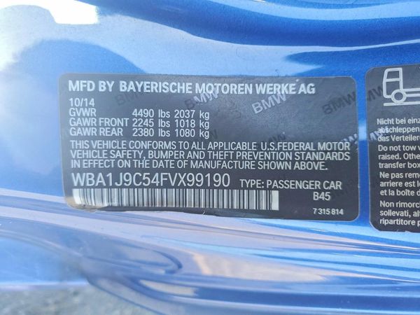 2015 BMW M235XI — VINS