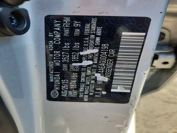 2016 HYUNDAI ACCENT — VINS