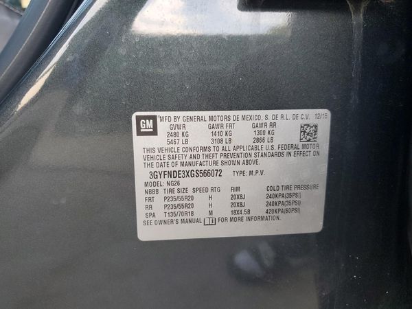 2016 CADILLAC SRX