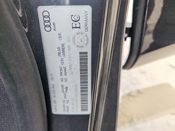 2017 AUDI A7 quattro Premium Plus — VINS