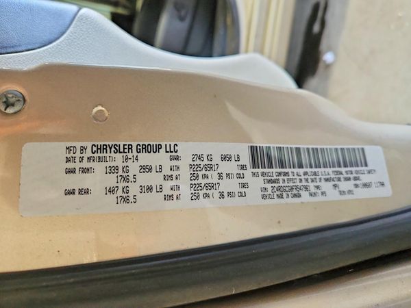 2015 DODGE GRAND CARAVAN — VINS