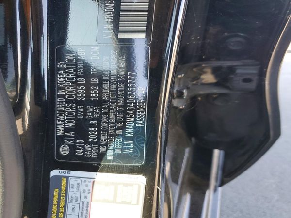 2013 KIA RIO LX — VINS
